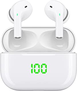 Bluetooth Headphones, Wireless earbuds, V5.1 Wireless Earphones, IPX5 Waterproof HiFi Stereo Bluetooth Earphones Earbuds, In-Ear Headset Built-in Mics with Charging Case