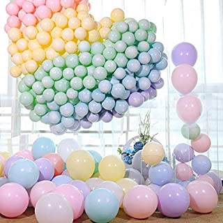 Pastel Balloons 100pcs 10 Inch Macaron pastel Color Latex Balloon for Birthday Party Decoration Baby Shower Supplies Wedding Ceremony Balloon Arch Balloon Tower