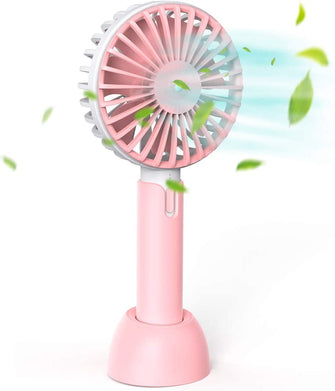 Rupoku Handheld Fan, Portable Mini Fan 3-10H 3 Speeds USB Electric Fan with 2600mAh Rechargeable Battery Desk Fan for Office/Outdoor/Sport/Home/Travel/Camping