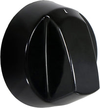 SPARES2GO Universal Black Control Switch Knobs for all makes of Oven, Cooker & Hob 41mm Plastic (Pack of 4)