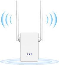 WiFi Extender Booster, 300Mbps WiFi Booster 2.4GHz Band WiFi Booster Range Extender, WiFi Extender Support Repeater/ Router/ AP Mode, WiFi Range Extender with 2*5dBi Antennas, WAN/LAN Port, UK Plug