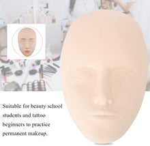 Tattoo Mannequin Training Head, Practice Silicone Fake Skin Cosmetology Doll Face Permanent Makeup Model 3d Soft Touch Bald Manikin for Eyelash Extensions Lip Lash Extention Beauty Students Beginners