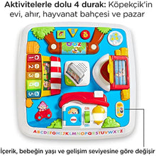 Fisher-Price Fun & Learn According to Age Development, Educational Damics's Activity Desk (Turkish and English), Encourages to Stand Standing, Illuminated, Voice Games Drh44