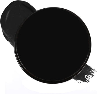 Black Face Paint - Body Paint Makeup - Water Based Face painting Makeup Safe for Adults Split Cake Single Color Halloween Facepaint (Black)