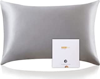 ZIMASILK 100% Mulberry Silk Pillowcase for Hair and Skin, Both Sides 19 Momme Silk, 1pc (Standard 50x75 cm, Dark Grey)