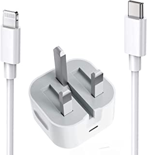 [Apple MFi Certified] iPhone USB C Fast Charger, Apple 20W USB-C Power Adapter with 6.6 FT USB-C to Lightning Cable Compatible with iPhone 14/14Pro/13Pro/13/12/SE/11/XR/XS Max/X/8 Plus/iPad/AirPod