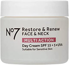 No7 Restore & Renew FACE & NECK MULTI ACTION Day Cream 50ml