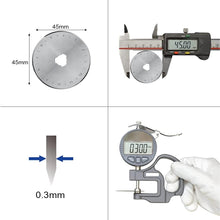 45 mm Rotary Cutter Blade (Pack of 10) Fits Olfa Rotary Cutter, Fiskars Rotary Cutter,Turecut Rotary Cutter,Sewing Accessories,Quilting Ruler,Quilting Accessories