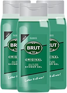 Brut Original Shower Gel, 500ml (Pack of 3)