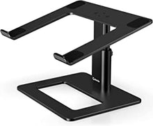 Gokeda Laptop Stand, Ergonomic Adjustable Computer Stand, Aluminum Height Holder Portable Riser Compatible with MacBook Air Pro, Dell, HP, Lenovo Samsung (More 11-17' Laptops) (Black)