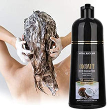 Black Hair Shampoo , 500ml Coconut Ginger Shampoo Fast Black Hair Hair Dye Coloring Nourishing Shampoo