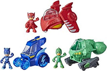 PJ Masks 3-in-1 Combiner Jet Preschool Toy, PJ Masks Toy Set with 3 Vehicles and 3 Action Figures, Kids Ages 3 and Up