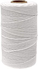 jijAcraft White String, Cotton Butchers Cooking String Twine 2mm 328ft for Crafts, Tying Meat, Making Sausage