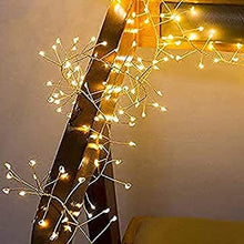 CCILAND 3m Remote Garland String Lights for Bedroom, 8 Mode 200 LED Cluster Light Battery Operated with Timer, Dimmable Wedding Party Decor Light for Tree Vase Window (Warm White, Silver Wire)