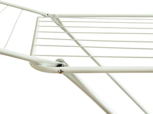 Home Vida Winged Folding Clothes Airer, Metal, White