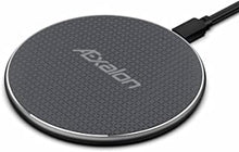 Æxalon Qi Wireless Charger, 10W Max Fast Charging Pad for iPhone 13/12/12 Pro/11/11 Pro, Samsung Galaxy S21/S20/S10/S10+/S9/S9+/S8/S7/Note, New Airpods and other Qi Phones (No AC Adapter)