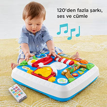 Fisher-Price Fun & Learn According to Age Development, Educational Damics's Activity Desk (Turkish and English), Encourages to Stand Standing, Illuminated, Voice Games Drh44