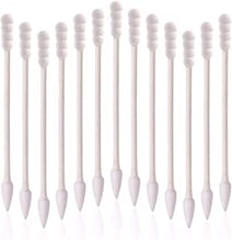 800pcs Cotton Swabs, Double Tipped Cotton Buds with Paper Stick, 4 Packs of 200 Pieces, Spiral +Pointed Shape