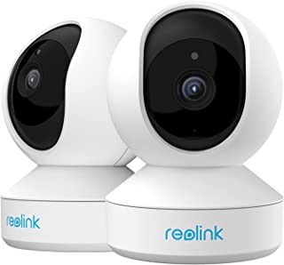 Reolink 2.4GHz 5GHz Dual-band WiFi 4MP WiFi CCTV Camera IP, Pan Tilt Smart WiFi Security Camera Indoor with 2-Way Audio Motion Alerts for Baby, Pet, Nanny Monitoring, E1 Pro (Pack of 2)