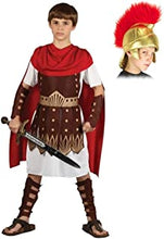 A2ZFD Boys Roman Centurion Gladiator Sparticus Fancy Dress COSTUME + ROMAN HELMET (SOFT FABRIC): Size: 8 - 10 years