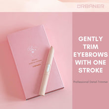 URBANER Electric Eyebrow Trimmer for Women, Small Battery Powered Pen-Shaped Facial Hair Remover, Painless for Face Chin Upper-Lip Neck Peach-Fuzz, MB-052