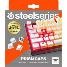 Steelseries prismcaps - double-sided keypad set, "pudding" looking, compatibility with all standard mechanical keyboards - MX pulse - white (UK keyboard layout)