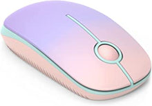 Wireless Mouse, 2.4G Silent Mouse with USB Receiver, 18 month battery life, 1600 high DPI Precision- Portable Computer Mice for Windows/Mac/Linux, Pink gradient purple