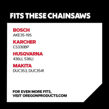 Oregon AdvanceCut Chainsaw Chain for 14-Inch (35cm) Bar -52 Drive Links  fits Bosch, Karcher, Husqvarna, Makita and more (90PX052E)