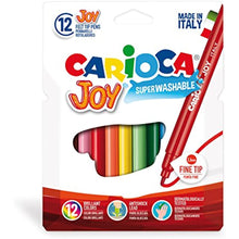 Carioca Joy Super Washable Felt Peeling Pen, 12s