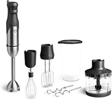 SPRINGLANE Sam Hand Blender, 800W, Stainless Steel Blades, BPA-Free, 6-in-1, Smart Speed, incl. Mini Chopper, Beaker, Dough Hook