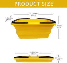 Collapsible Bucket Yellow 10L Car Wash Folding Bucket Idea for Washing Dishes, Camping, Hiking and Home