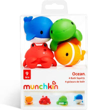 Munchkin Floating Ocean Animal Themed, Bath Squirt Toys for Baby, 4 Count ( Pack of 1)