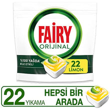 Fairy All-in-One 22 Washer Dishwasher Detergent Capsule / Tablet Lemon Fragrant