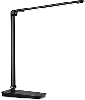 Lepro LED Desk Lamp, Dimmable Daylight Lamps, Touch Control Desktop Task Light, 7 Brightness Grades, 8W, Eye Caring Bedside Table Lamp for School, Working, Office, Reading, Crafts, Nails and More