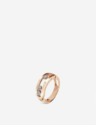 Classic Move 18ct rose-gold and diamond ring