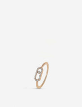 Move Uno 18ct rose-gold and diamond ring