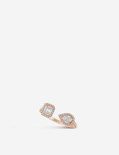 My Twin Toi & Moi 18ct rose-gold and 0.45ct diamond ring