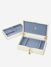 Savoy leather jewellery box