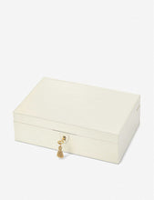 Savoy leather jewellery box