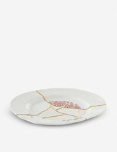 Kintsugi N1 porcelain and 24ct gold dinner plate 27cm