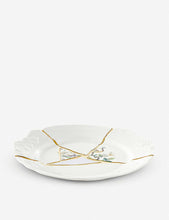 Kintsugi N2 porcelain and 24ct gold dinner plate 27cm