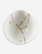 Kintsugi N1 porcelain and 24ct gold bowl 15.2cm