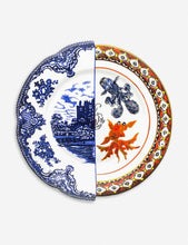 Hybrid Isaura printed porcelain soup plate 25.4cm