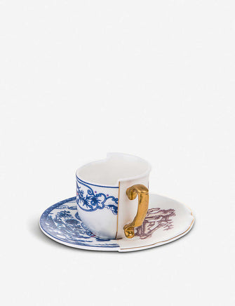 Eufemia Hybrid porcelain coffee cup and saucer