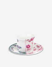 Leonia Hybrid porcelain coffee cup and saucer