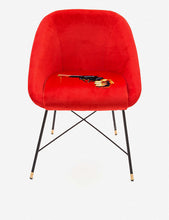 Seletti Wears Toiletpaper revolver-print velvet chair 86cm x 79cm