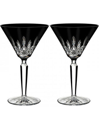 Lismore Black martini glasses (set of 2)