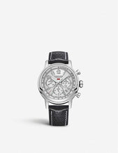 1685893012 Mille Miglia stainless steel and leather watch