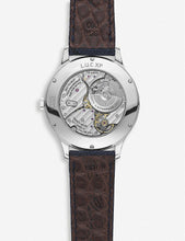 168592-3002 L.U.C XPS stainless steel and leather watch