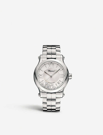 278559-3002 happy sport stainless steel and diamond watch